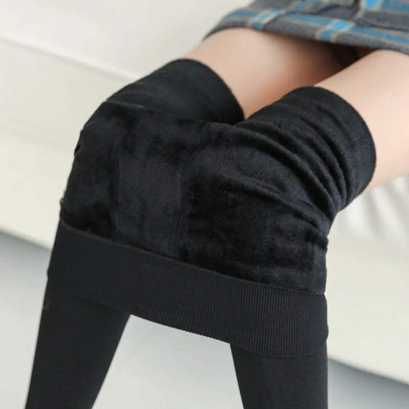 Warm Thicken Velvet Elastic High Waist Leggings Tights Skinny Sexy Socks Leggings