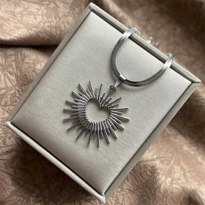 Exaggerated Punk Big Round O Shaped Necklace