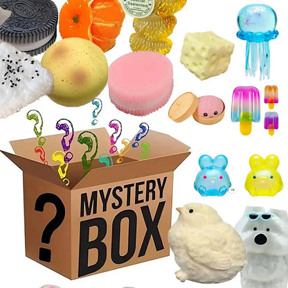 Mystery Box Random 1PC Squeeze Toy Squishy Fidget Toy Butter Food Shape Stress Relief