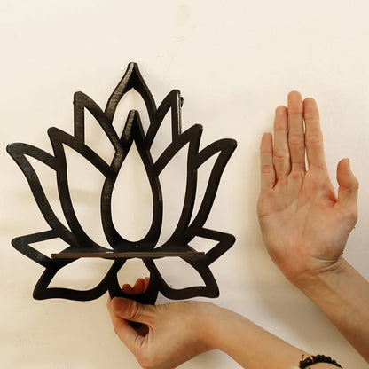 Wooden Lotus Hollow Rack Aromatherapy