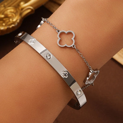 DANA 3PCS French Lucky Clover Bracelet