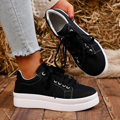Casual Lace Up Platform Tennis Sport Sneakers