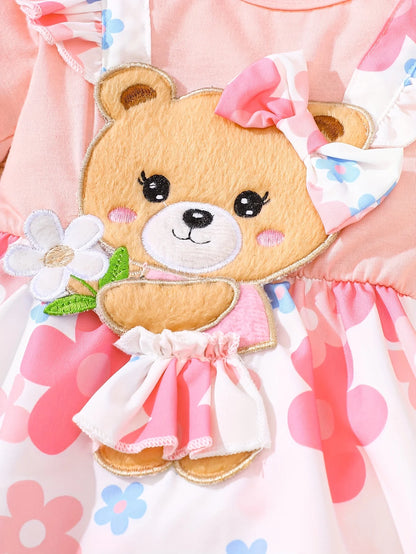Two-Piece Set of Baby Girl Casual Dresses