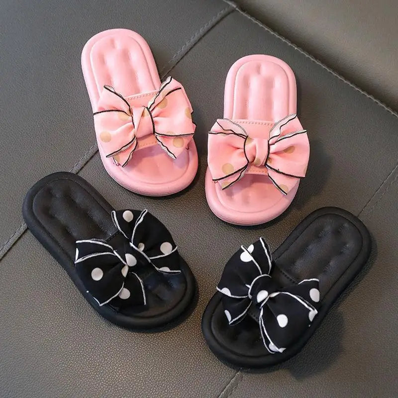 Princess Non-slip Soft Sole Bow Tie Flip Flops Slippers