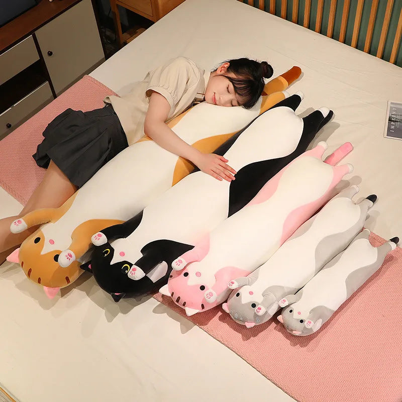 50/70/90/110/130cm Funny Joy Cute Soft Long Cat Plush Toys