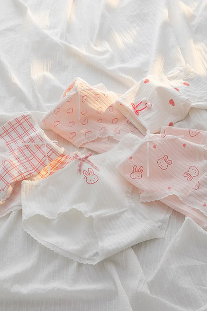 5Pcs/Set Cotton Underwear Lingerie