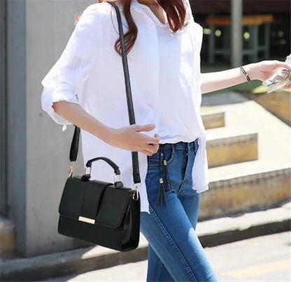 PU Leather Small Flap Crossbody  Bag