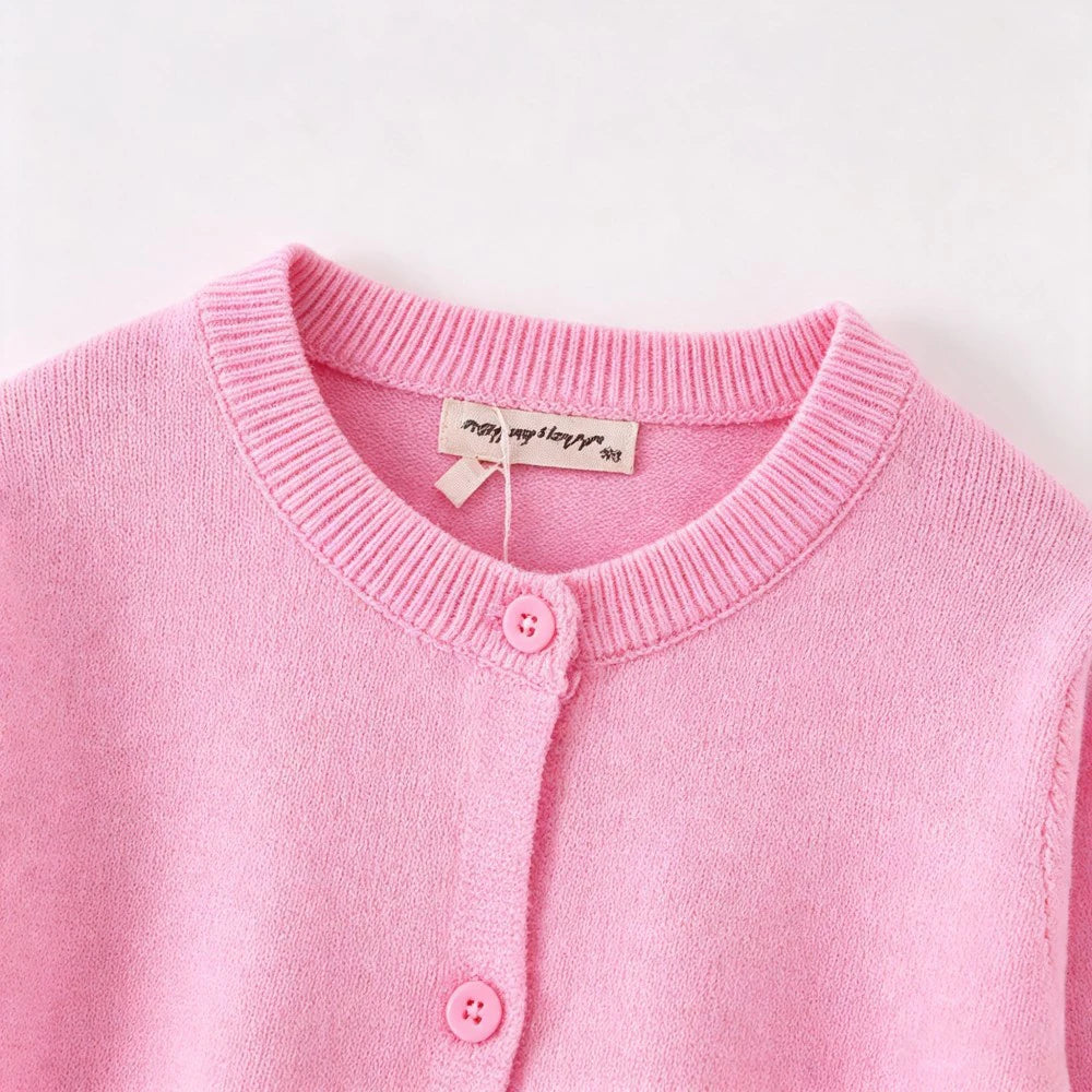 Spring Autumn Toddler Knit Cardigan Baby Soft Knitted Sweater Coat