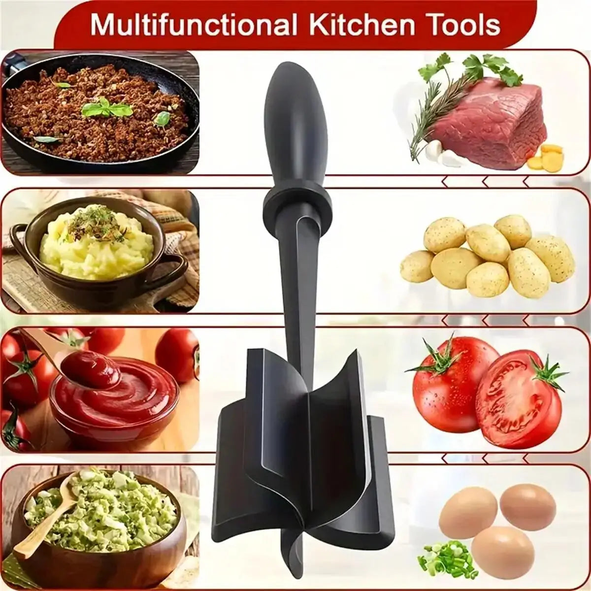 1pc Meat Chopper, Meat Shredder Heat Resistant