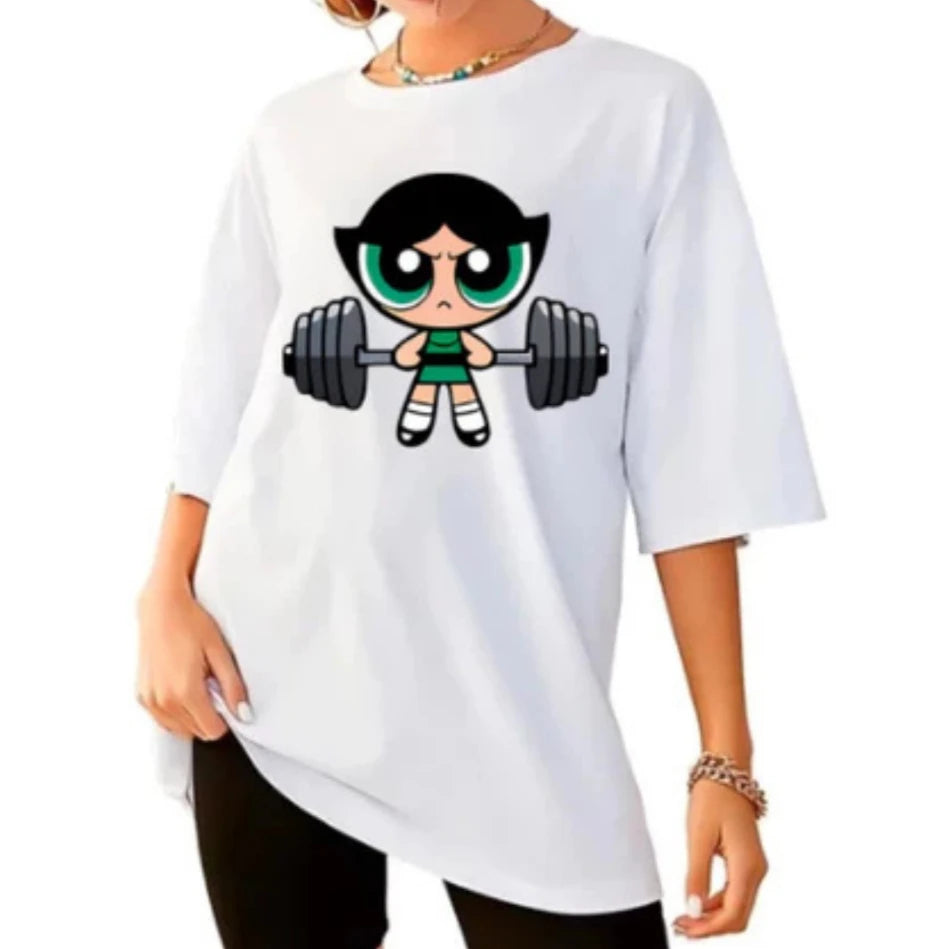 Girls Super Powerful Training Streetwear T-shirt