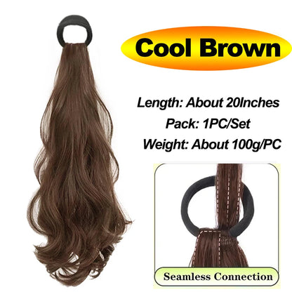 50cm Synthetic Self-Winding Ball Head Wig