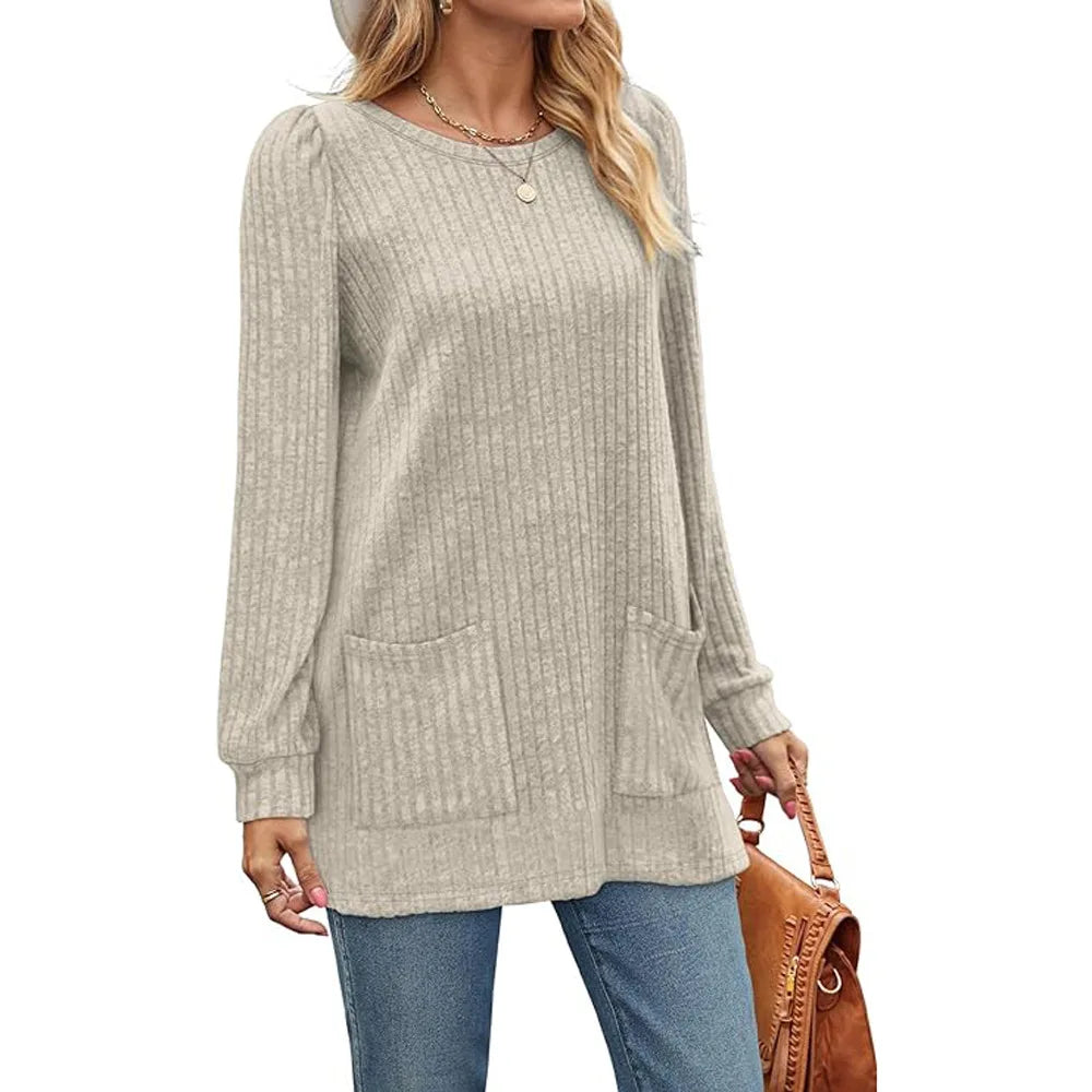 Mid-length pit strip sweater