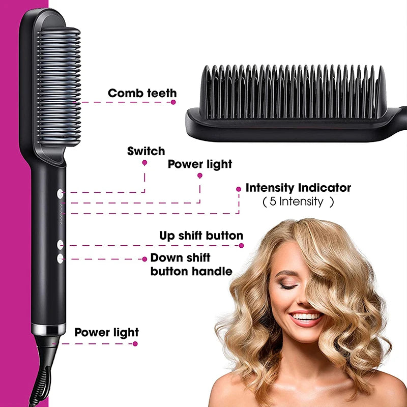 Hair Straightener Professional Hairstyle Brush