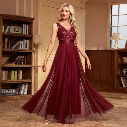 Sexy Prom Bridesmaid Maxi Dress