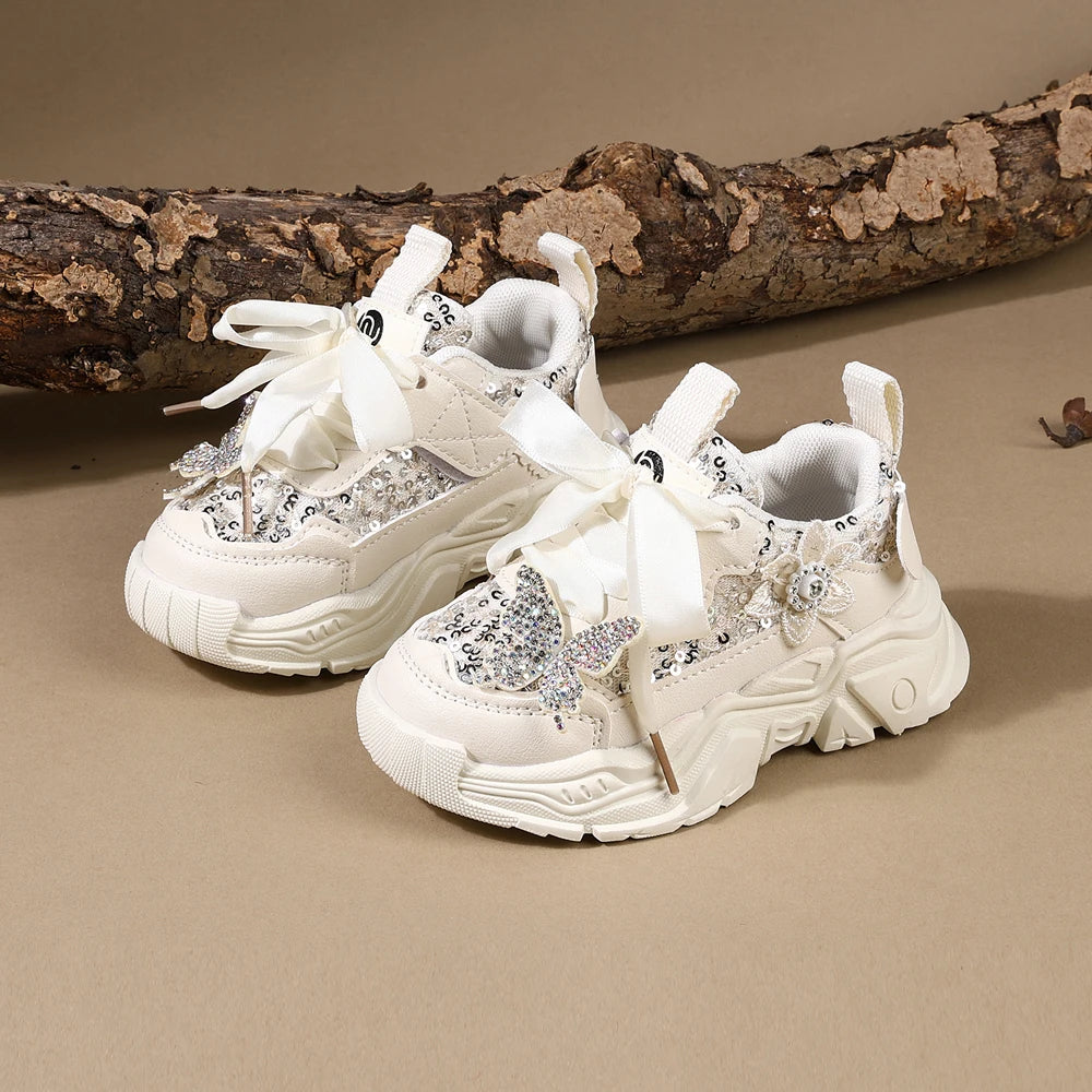 Spring Toddler Bling Soft Sole Breathable Sneakers
