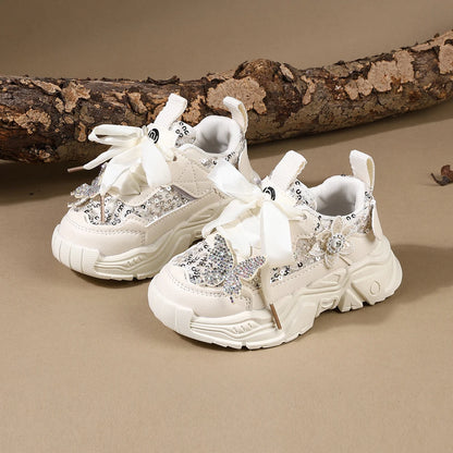 Spring Toddler Bling Soft Sole Breathable Sneakers
