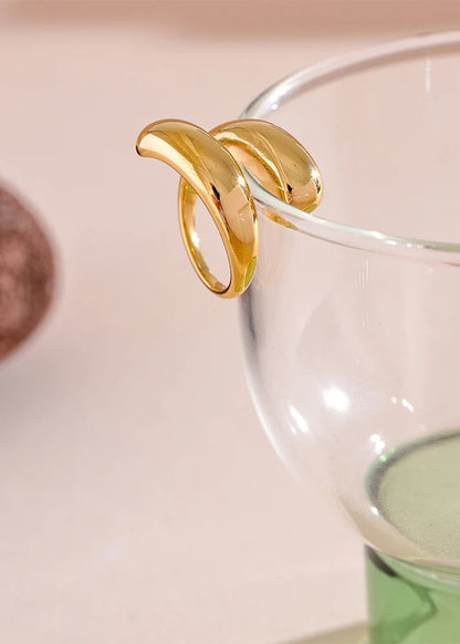 DANA 18K PVD Sleek Metal Ring