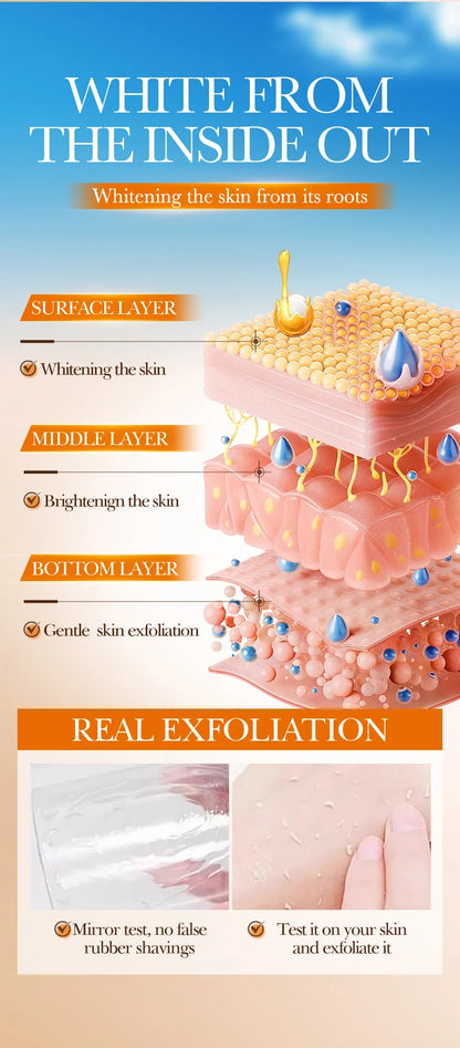 Gel exfoliante facial de naranja, exfoliante corporal coreano