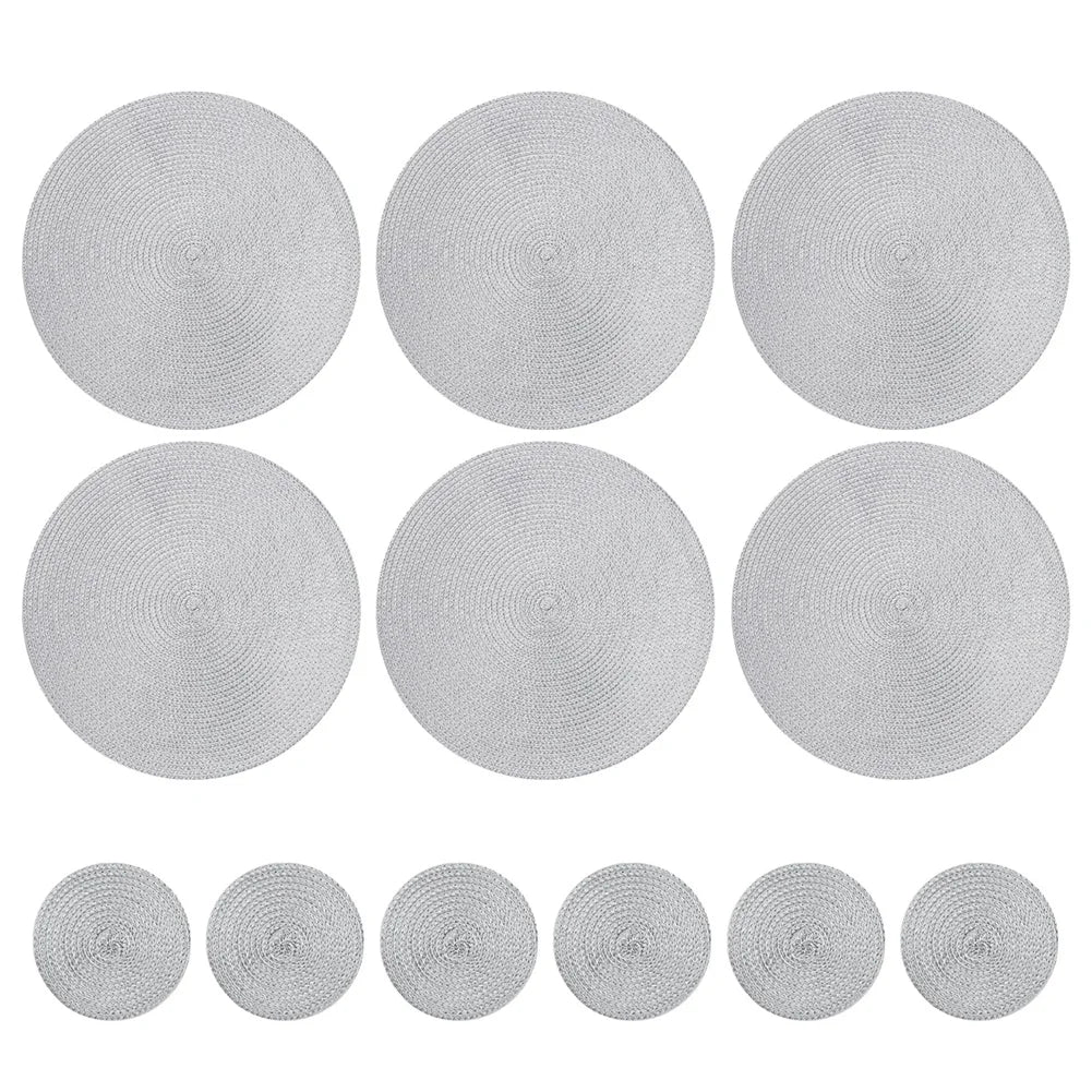 Round Braided Placemats Set