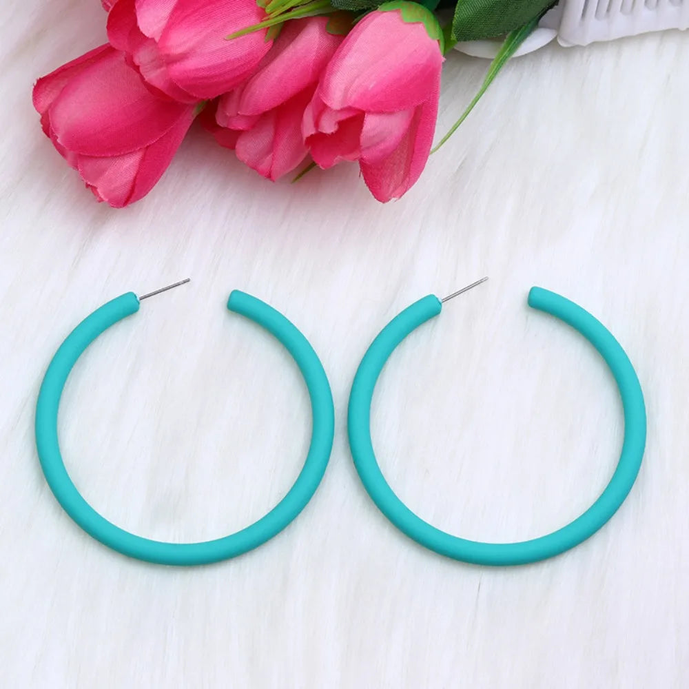 Funny Acrylic Circular Earrings