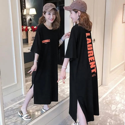 Comfortable Short-sleeved Round Neck pregnant Dress