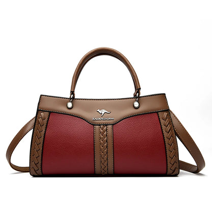 Luxury Multi Layered High Quality Soft Leather Messenger Bag