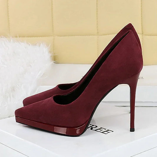 Thin Heels Elegant Wedding Shoes