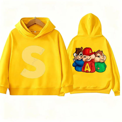 Alvin Chipmunk Printed Sportswear Spring Autumn Long Sleeve Casual Hoodie