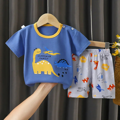 Boys Girl T-shirt Cotton Short sleeve Toddler Set