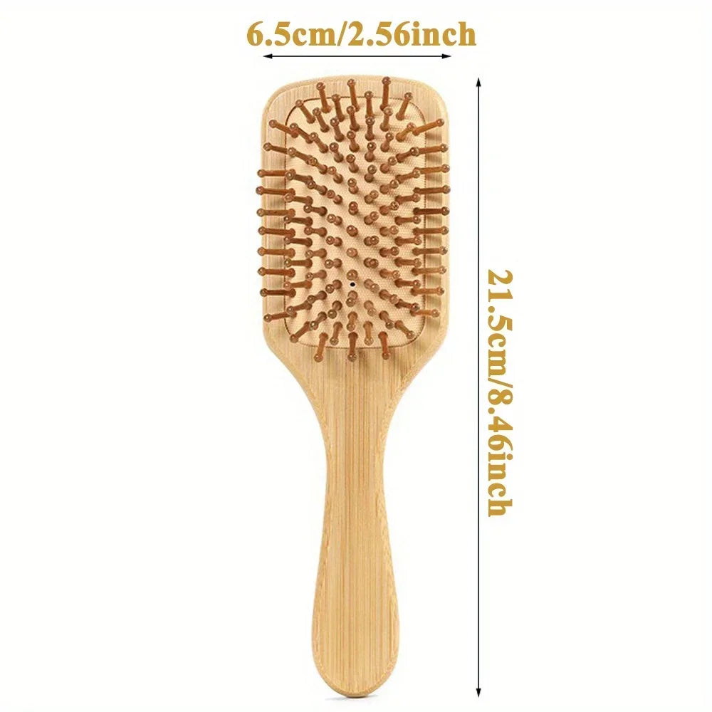 Solid Wood Bamboo hair Brush