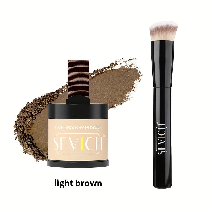 Hairline Shadow Powder Kit With Brush 10g Black Root Cover Up Instant Hair Line Powder Hair Concealer Repair Fill In Hair