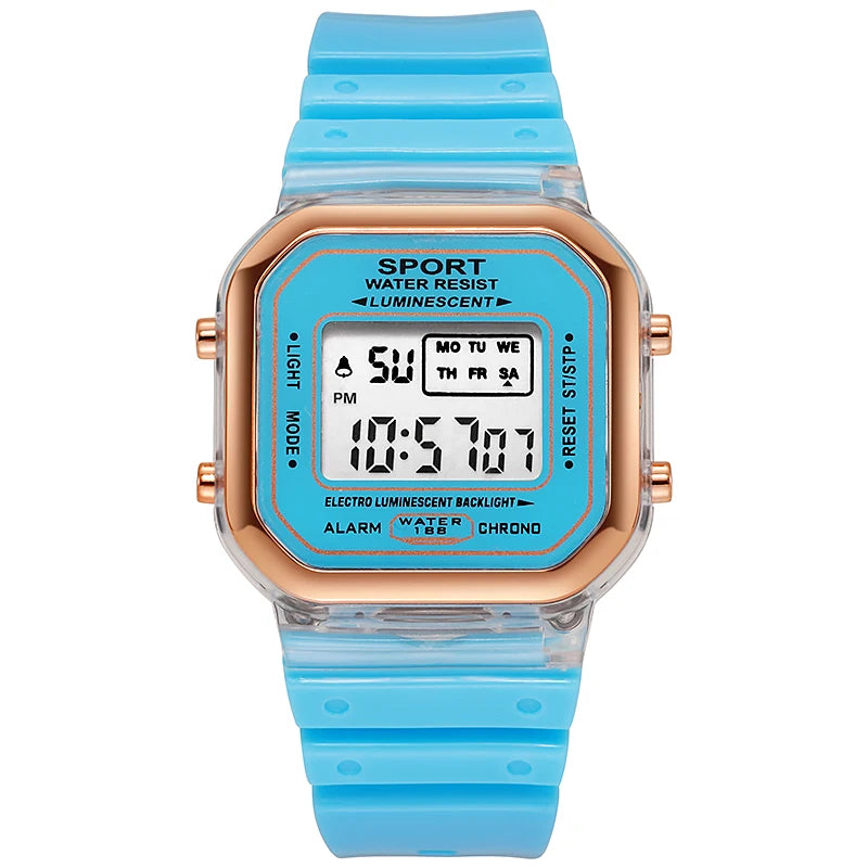 LED Digital Multi Functional Sports Minimalist Electronic Watch