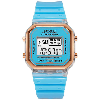 LED Digital Multi Functional Sports Minimalist Electronic Watch