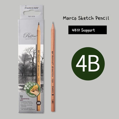 5/6/7/12 PCS Charcoal Graphite Sketch Pencils Set