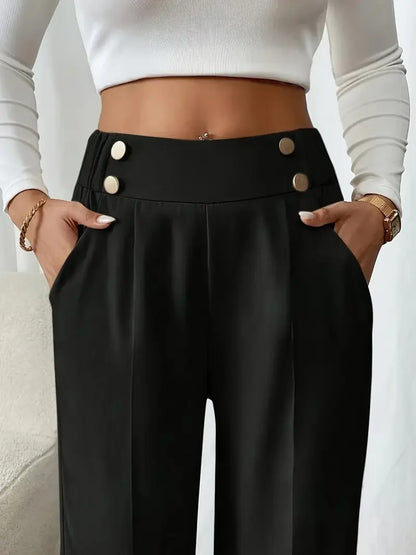 High Waist Wide Leg Pants