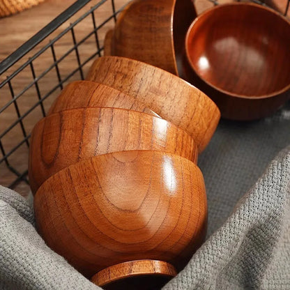 Japanese Sour Jujube Wood Bowl Baby Bowl