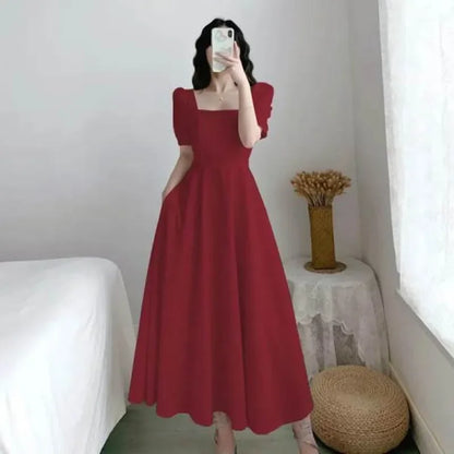 Slim Fit Bubble Sleeve Dress