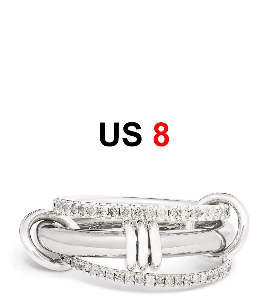 DANA Zirconia Gold Plated Rings Set