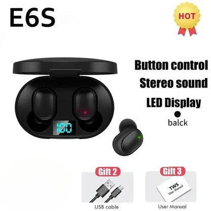 E6S Wireless Noise-Cancelling Earbuds
