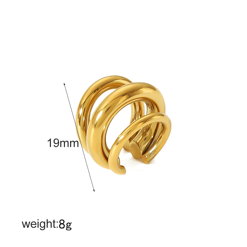 DANA 18K Gold Color Stainless Steel Earring