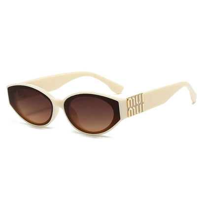 Glamour Oval Minimalist Unisex Sunglasses