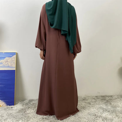 عباية بسحاب أمامي للمسلمات