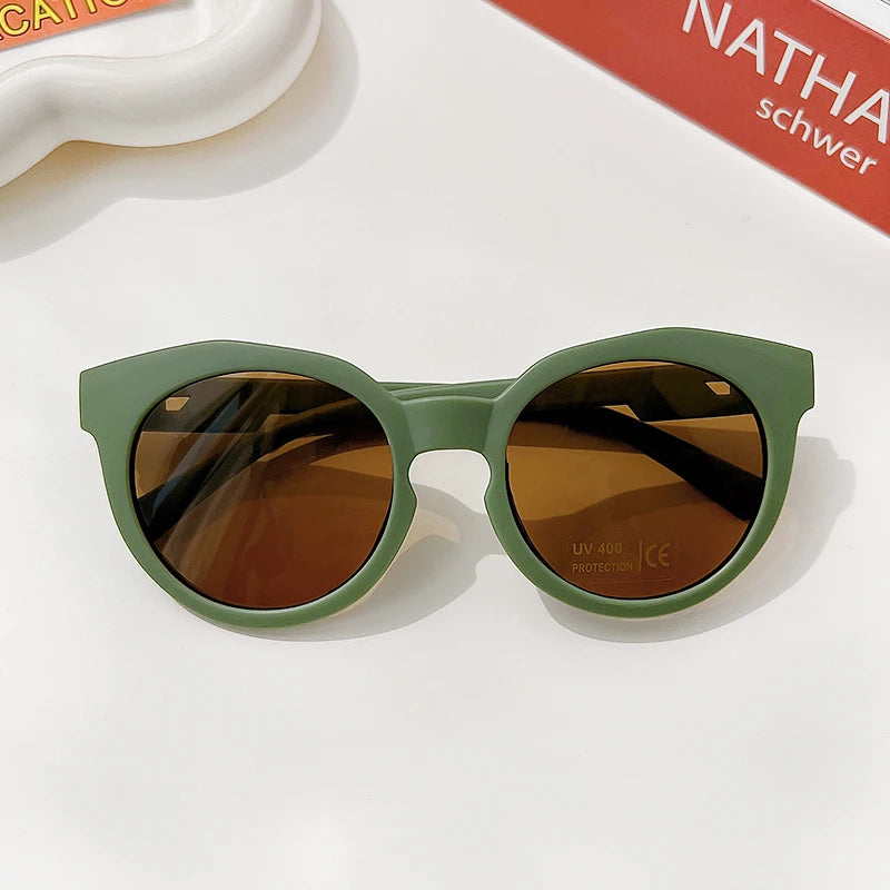 Frosted Round Outdoor Sun Protection Sunglasses