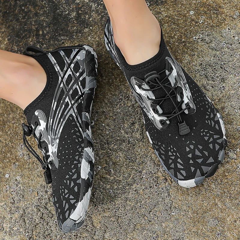 Unisex River Tracing Water Beach Sneakers