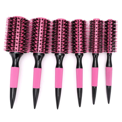 Wooden Round Hair Comb Brush With Boar Bristle Mix Hair Brush