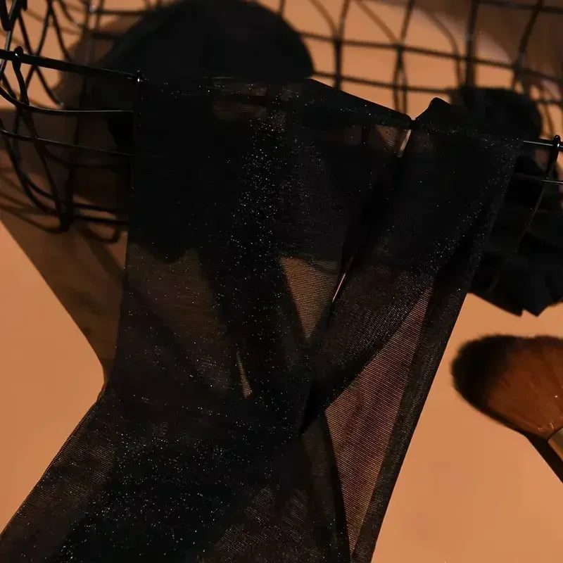 Shiny Silk Transparent Pantyhose Socks