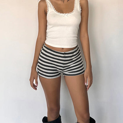Crochet Cute Mini Shorts Knitwear