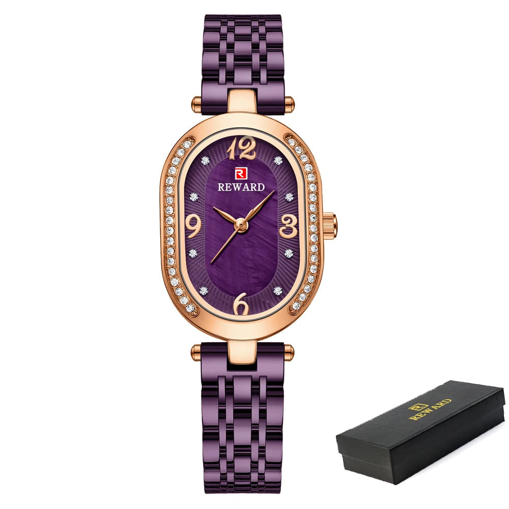 Exquisite Minimalist Luxury Stain Steel Waterproof Quartz Rose Gold Watches