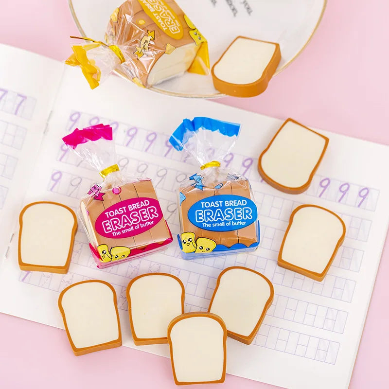 Creative Toast Bread Eraser Student Creative Stationery