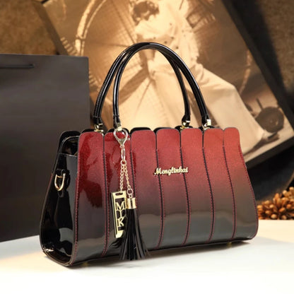 Vintage Large Capacity Tote Luxury PU Crossbody Bag